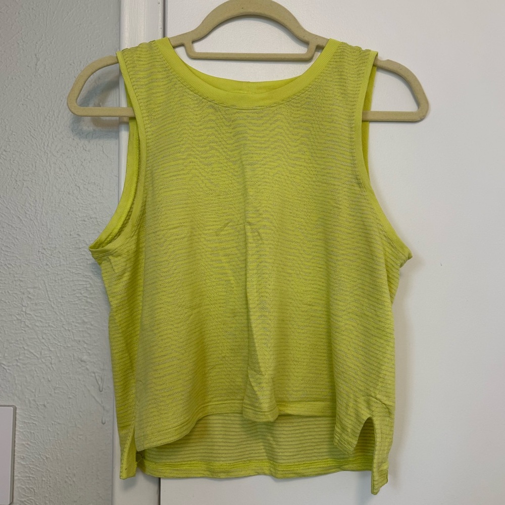 Lululemon Athletica Neon Yellow Tank Top
